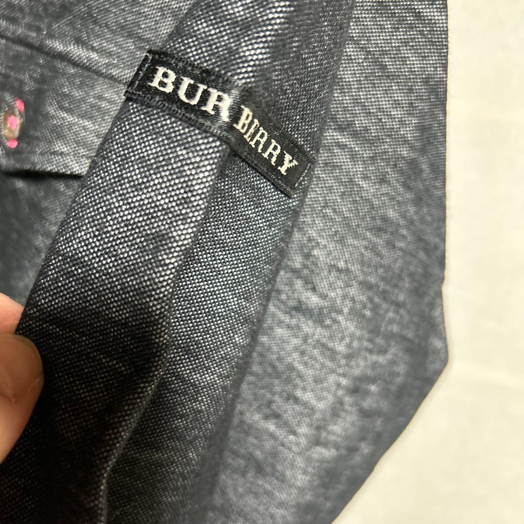 バーバリーBURBERRY ポロシャツ M ダークグレー