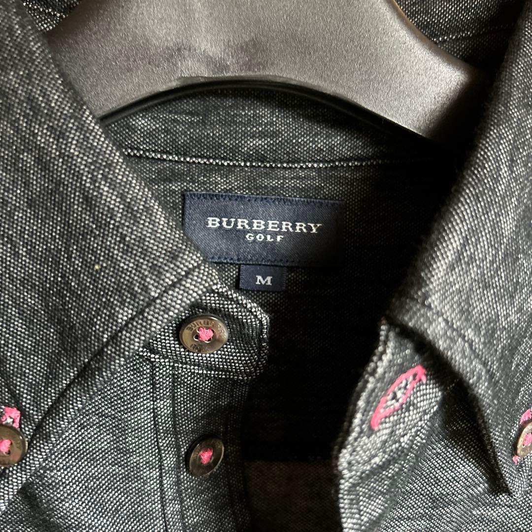 バーバリーBURBERRY ポロシャツ M ダークグレー