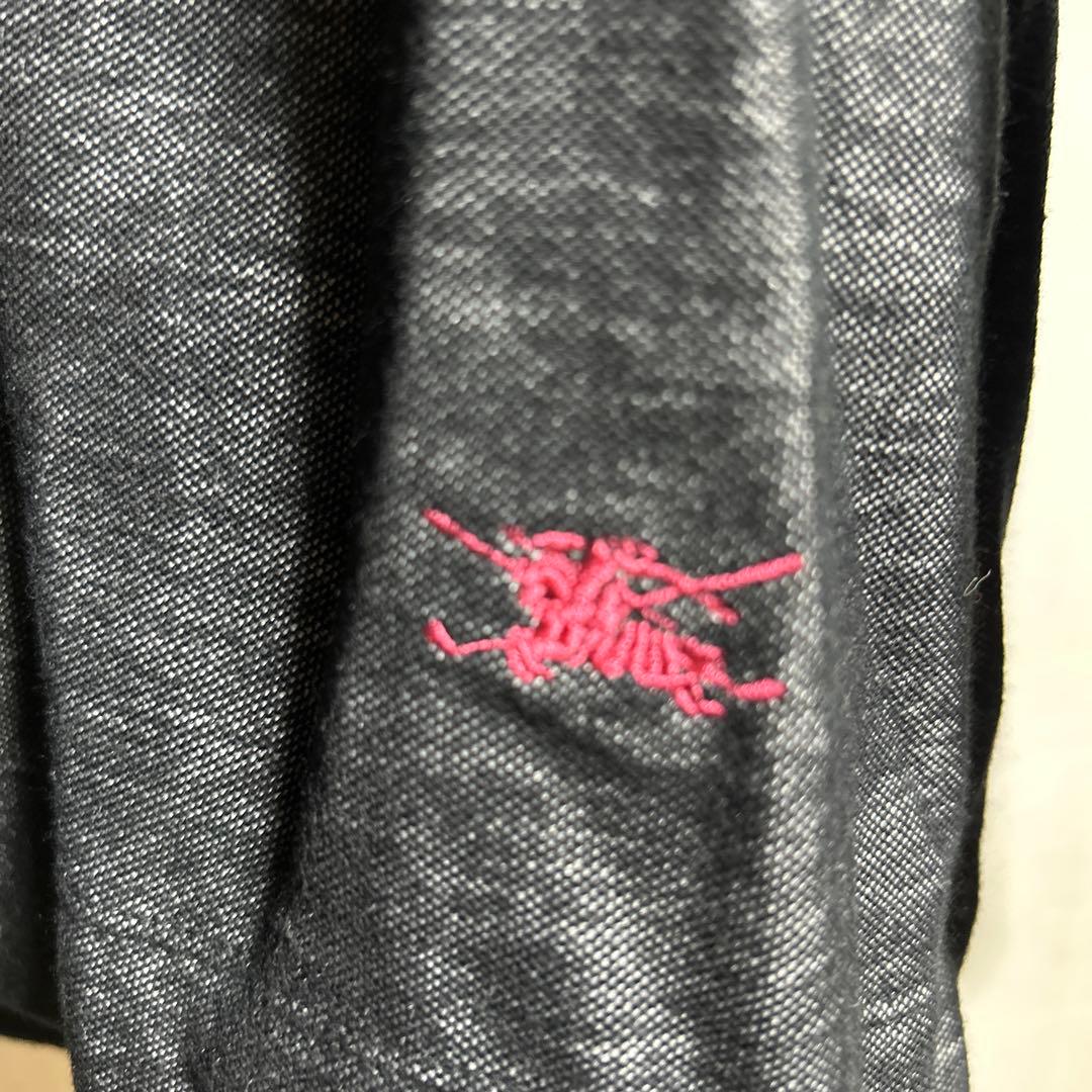 バーバリーBURBERRY ポロシャツ M ダークグレー