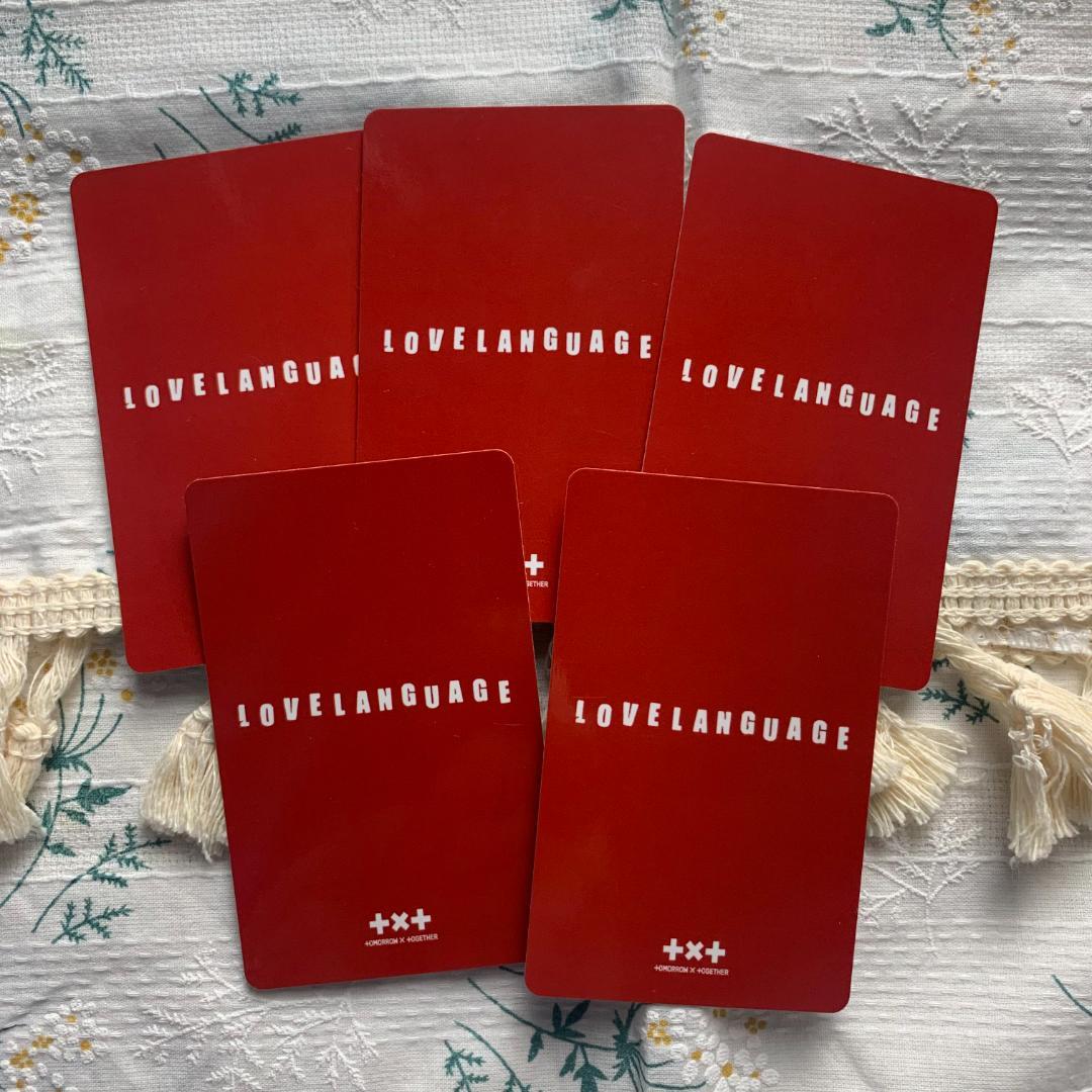 TXT love language line music トレカ 5枚セット