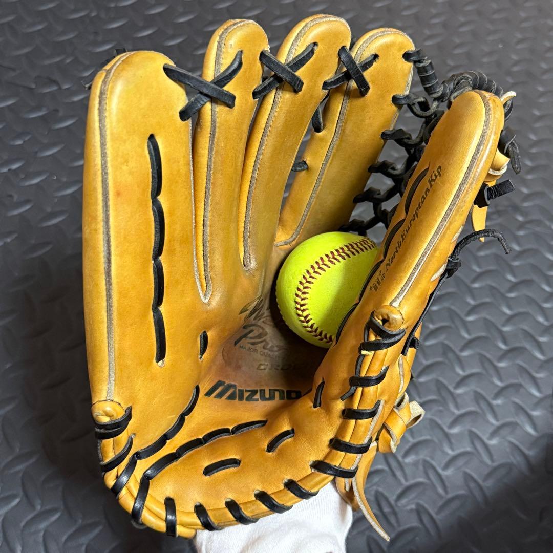 ミズノプロ オーダー 硬式 外野手用 グラブ 刺繍入り 本革 野球 グローブ