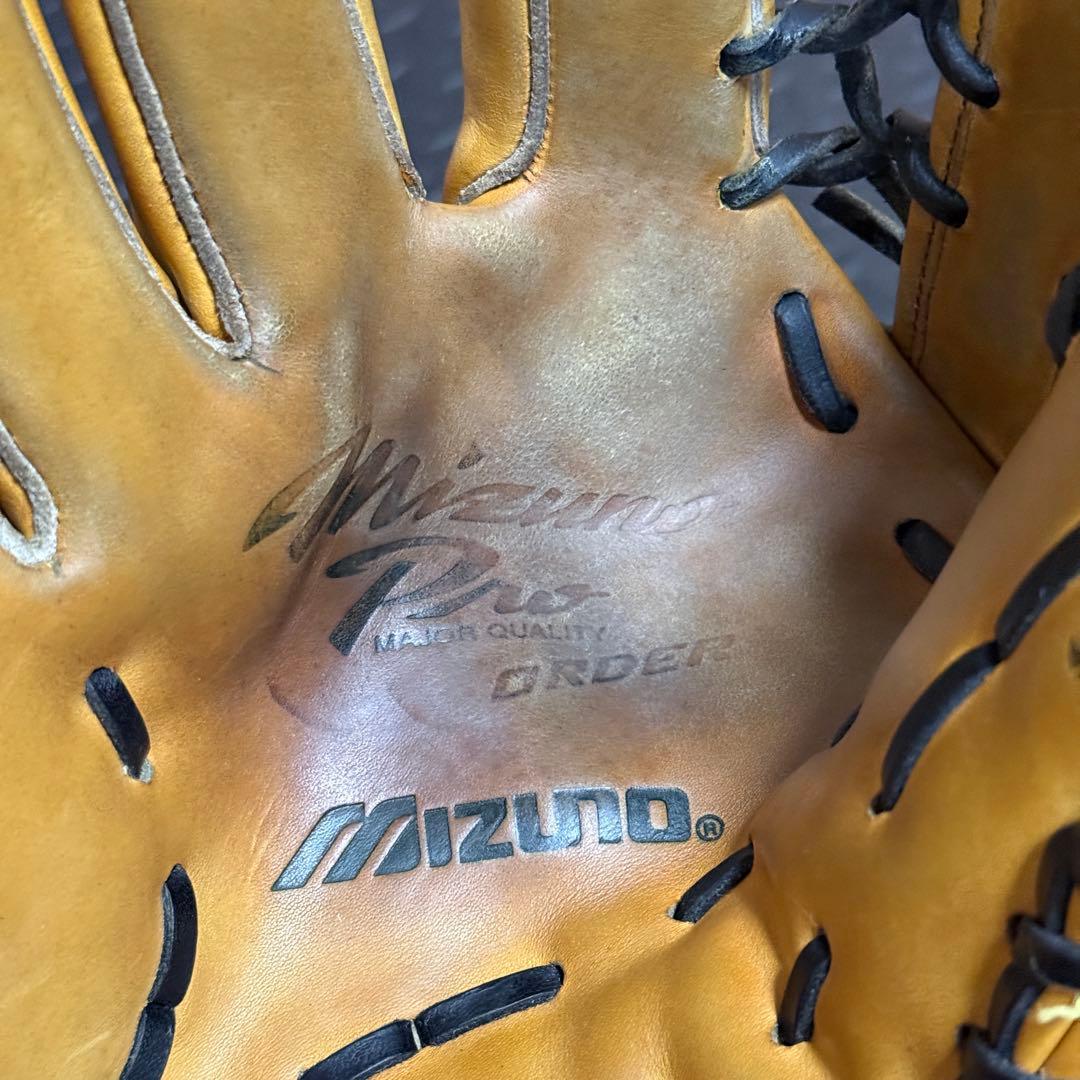 ミズノプロ オーダー 硬式 外野手用 グラブ 刺繍入り 本革 野球 グローブ