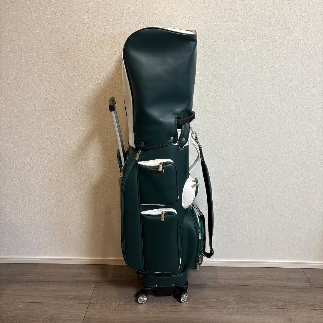 PGM ゴルフバッグ キャスター付き グリーン 防水仕様 数回使用 中古美品