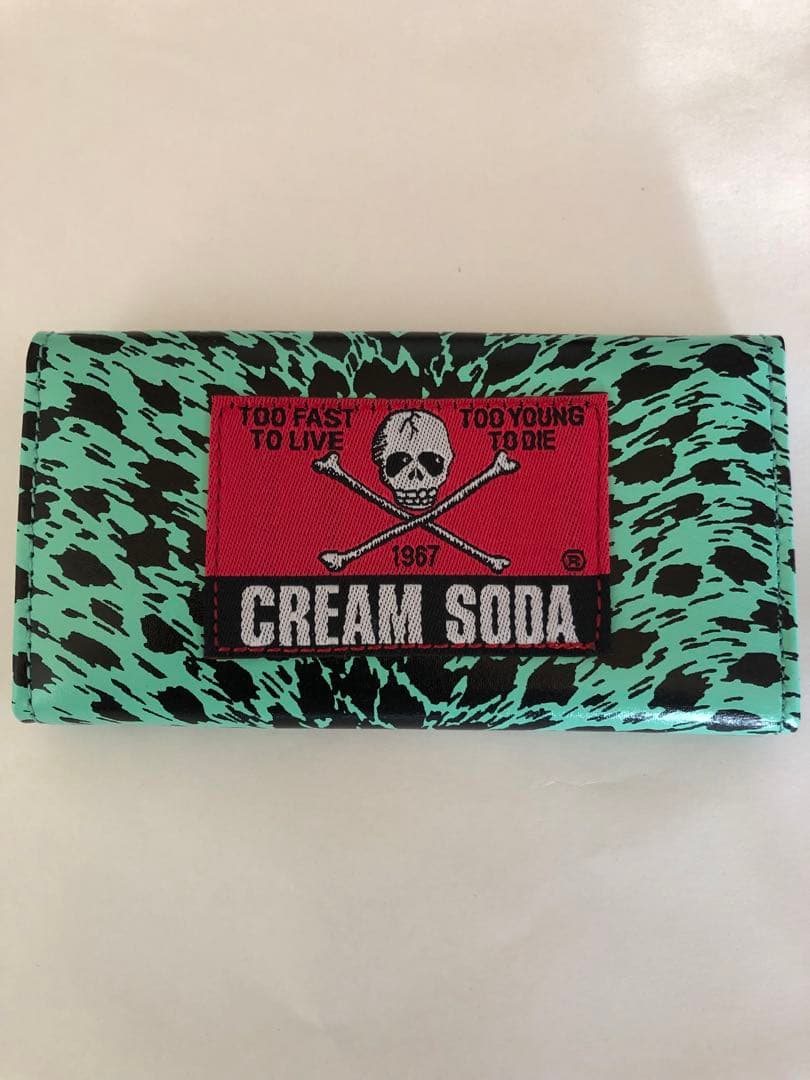 グリーン ヒョウ柄 キーケース クリームソーダ ピンクドラゴン ロカビリー レア