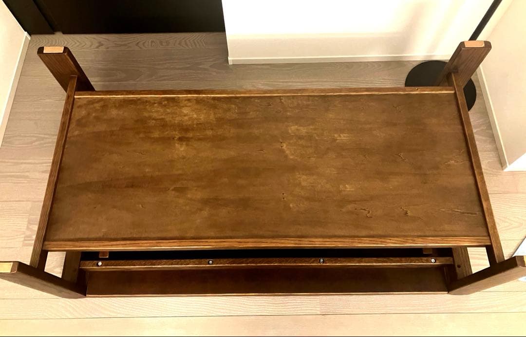 m*e様 美品 浜本工芸 センターテーブルT-2400 無垢 オーク 天然木 ジ