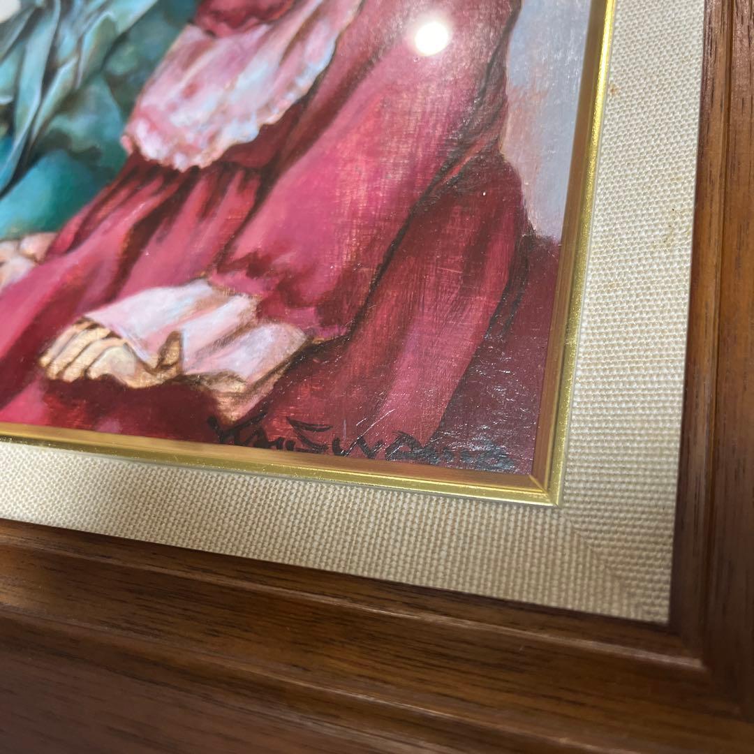 油彩画 陶山侃 「小さな貴婦人」