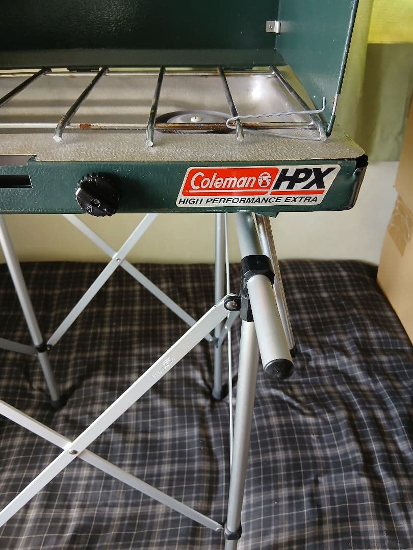Coleman HPX 高出力ツーバーナーコンロ&イワタニ製ツーバーナースタンド