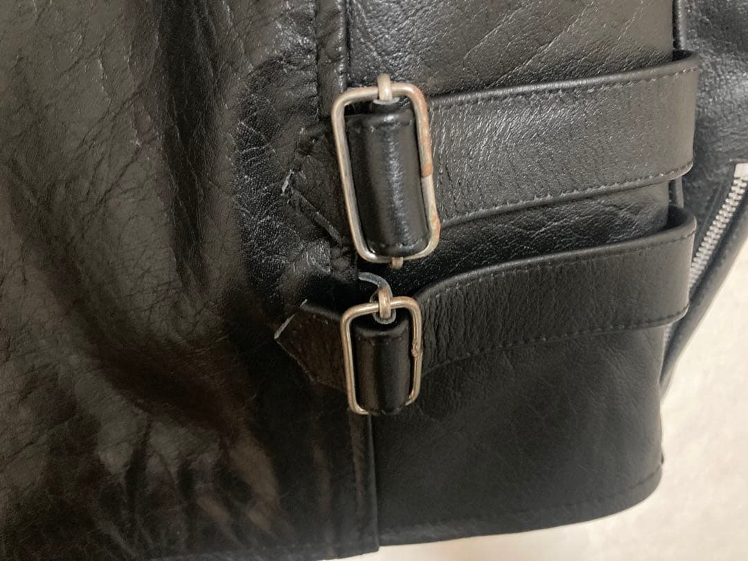 HORN WORKS シングルライダースジャケット 3L キルティング 黒