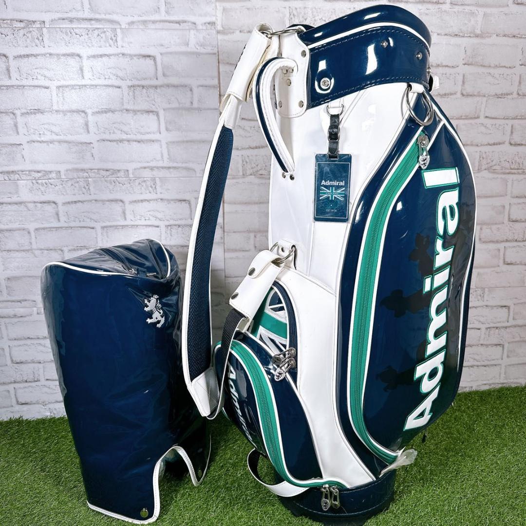 Admiral アドミラル キャディバッグ エナメル 9型 ユニオンジャック