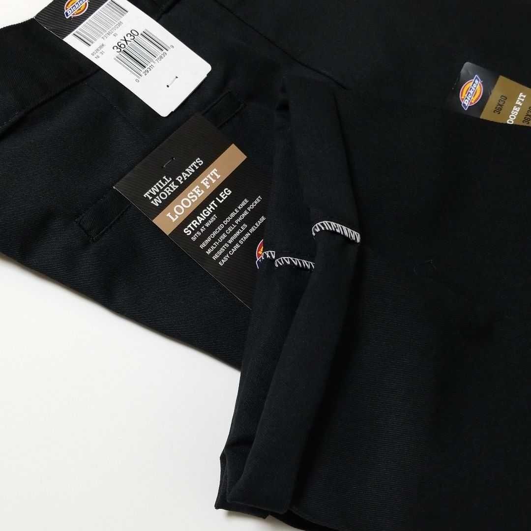 36×30【新品 未使用】ディッキーズ　ダブルニー　85283　・BLACK・