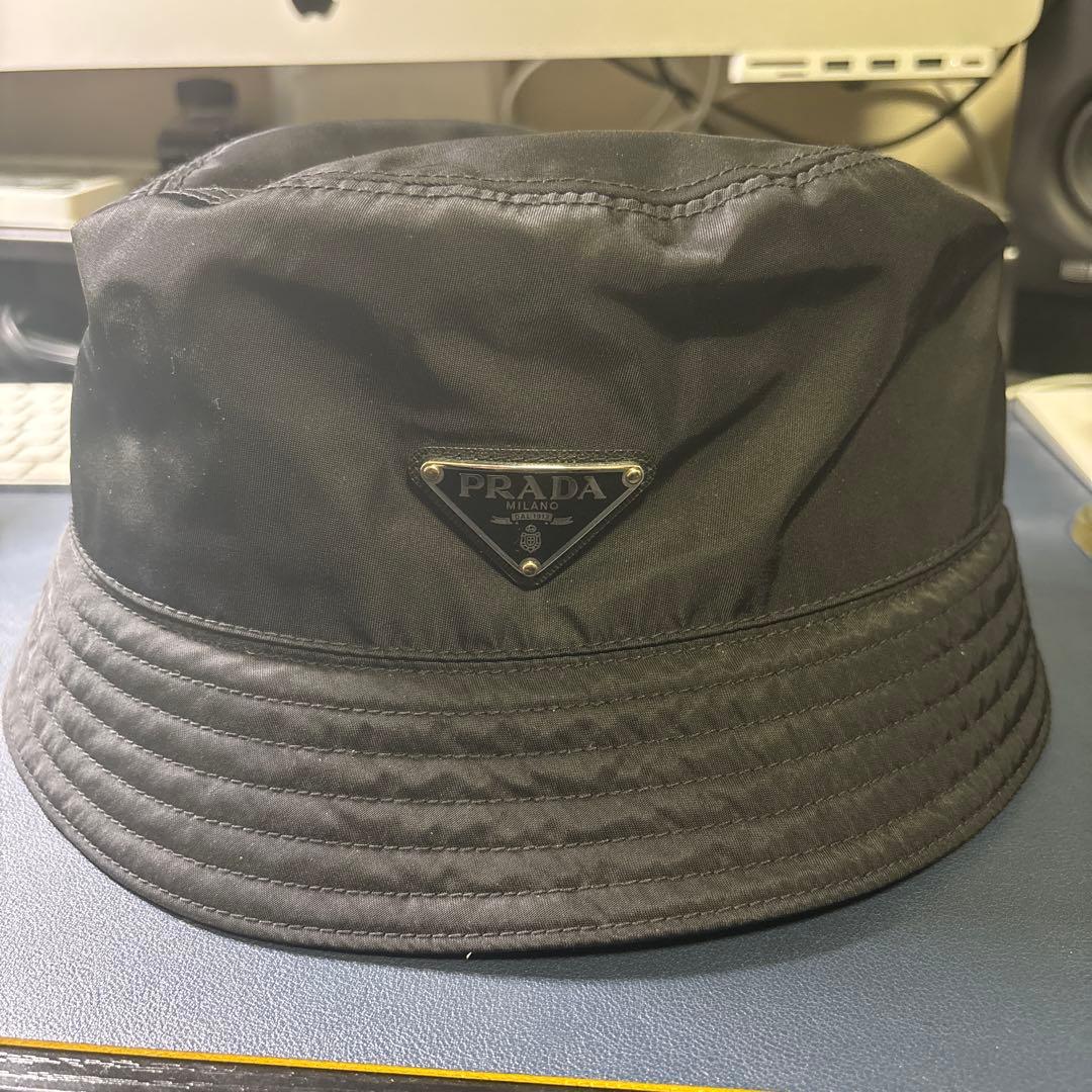 PRADA RE-NYLON ブラック バケットハット　XL