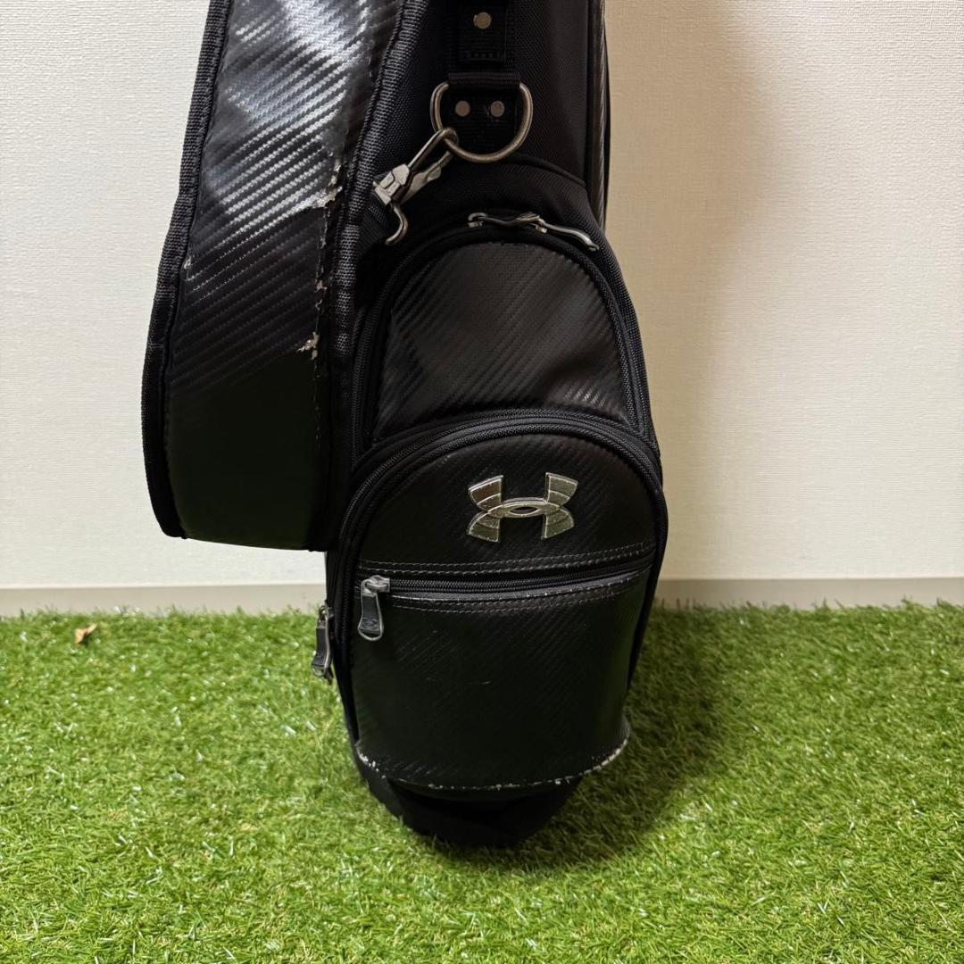希少 アンダーアーマー キャディバッグ スタンド ブラック3.22kg 9型