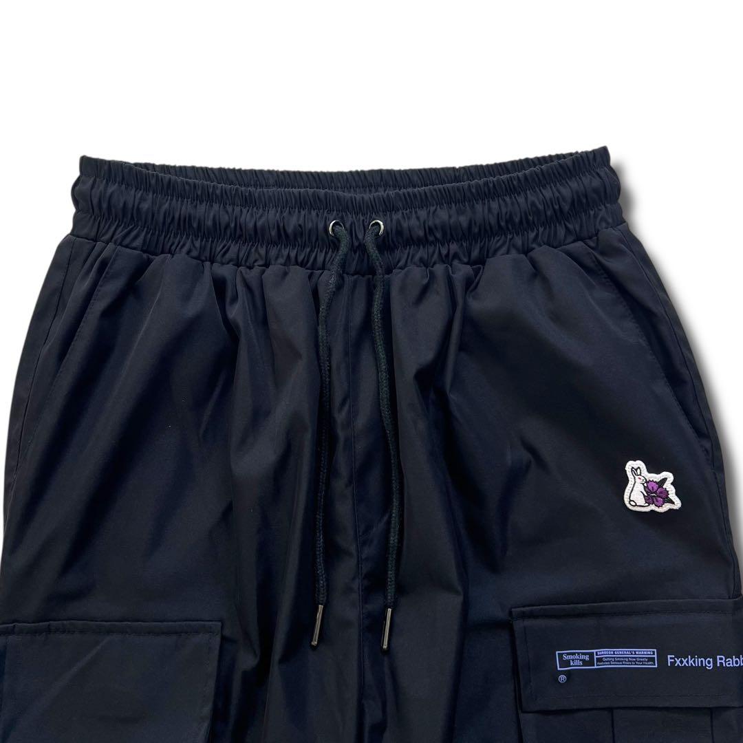 良品 FR2 ストレッチ イージー カーゴ パンツ 撫子 M ブラック ジョガー