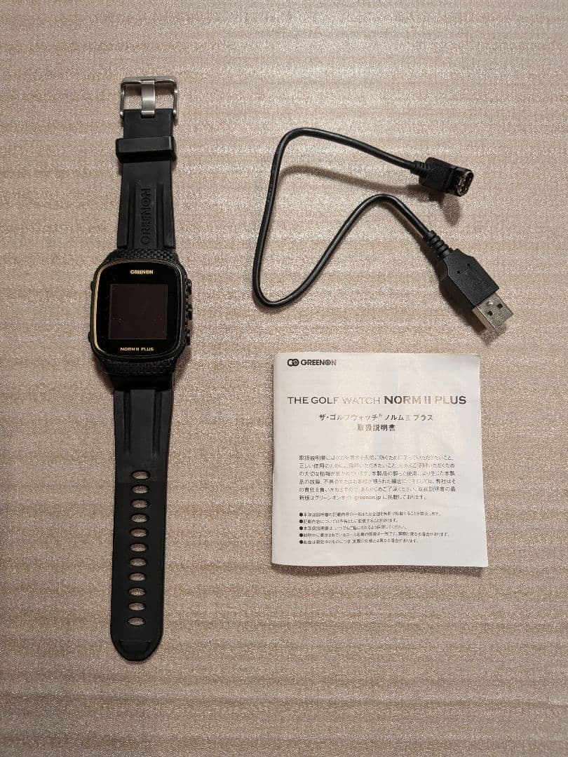 GREENON　THE GOLF WATCH　NORM II PLUS ブラック