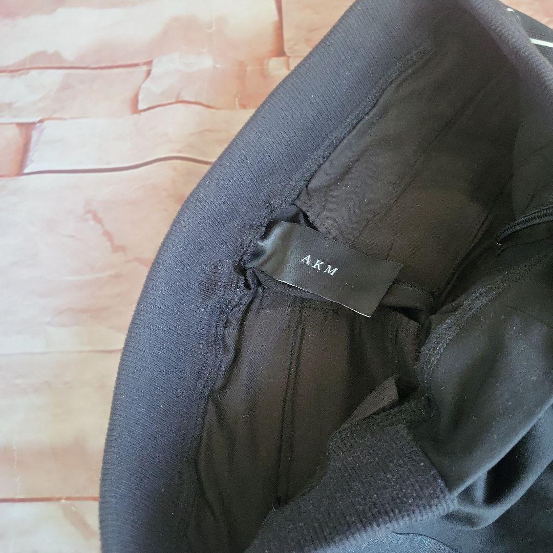 AKM フード付きジャージ上下セット ブラック