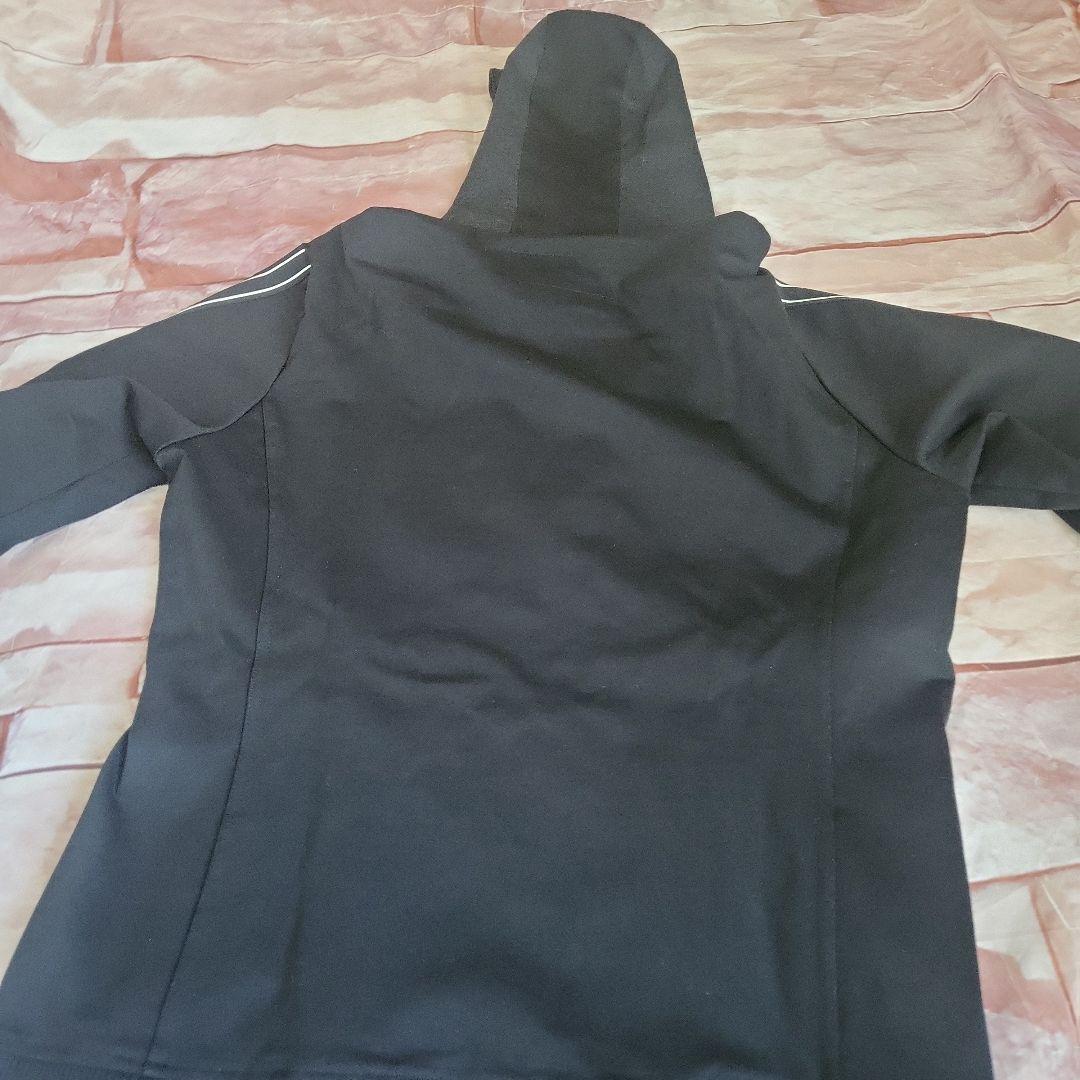 AKM フード付きジャージ上下セット ブラック