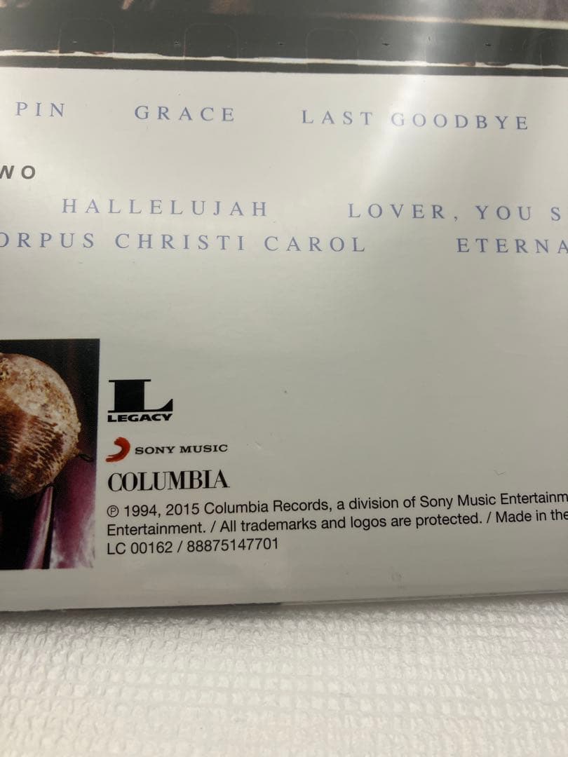 未開封レコードJeff Buckley Grace ジェフバックリー　グレース