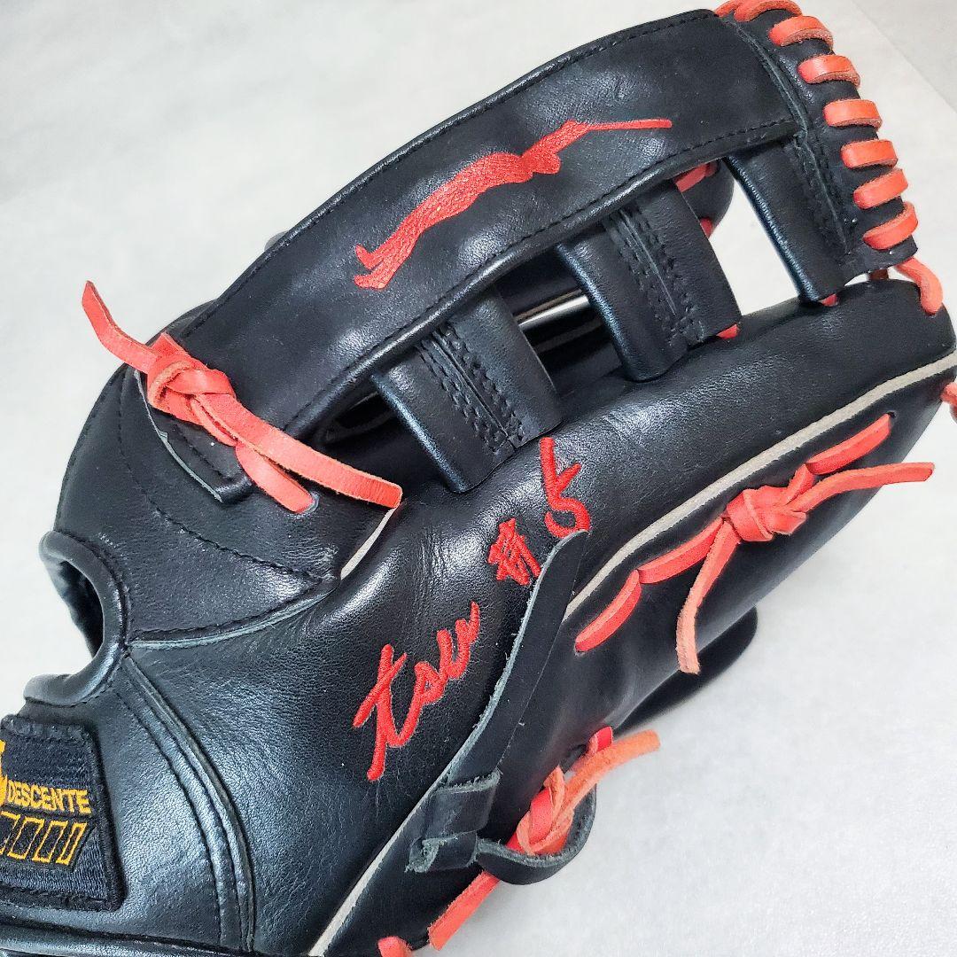 デサント 日本製 新庄剛志モデル シルエット刻印 外野用 軟式グローブ 激レア