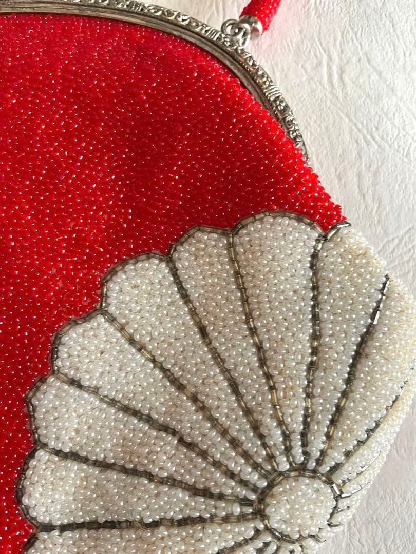 子供用　和装バッグ　ビーズ　昭和レトロ　昭和４０年代　七五三