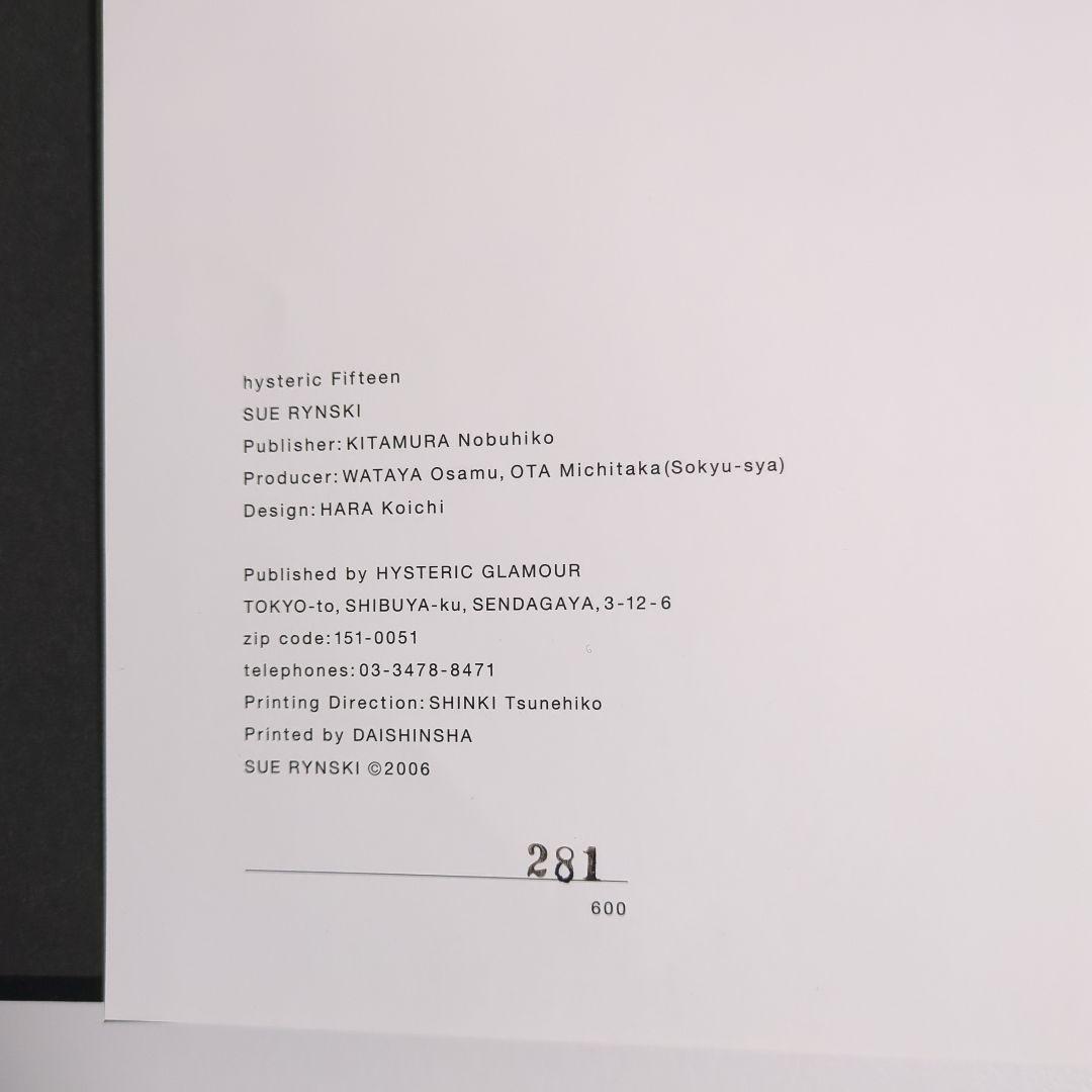 SUE RYNSKI 写真集 600部限定 ヒステリックグラマー レコード付き