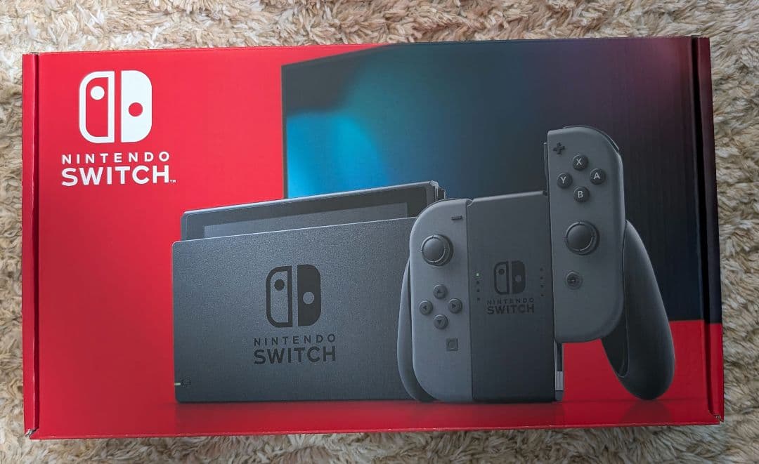 【バッテリー強化版】Nintendo Switch 本体 グレー 美品