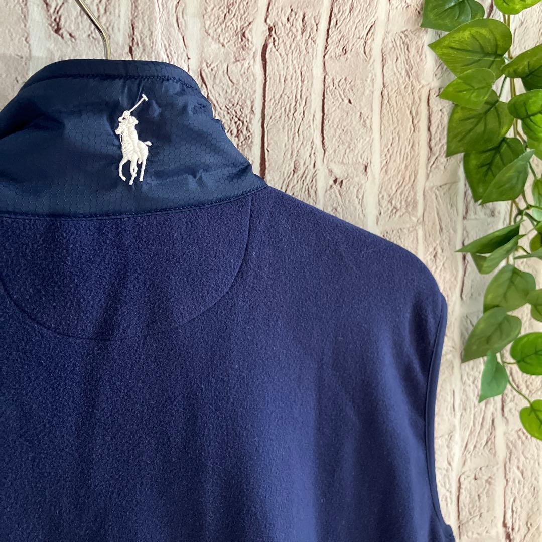 POLO GOLF（ポロゴルフ）フリースベスト ネイビー Lサイズ