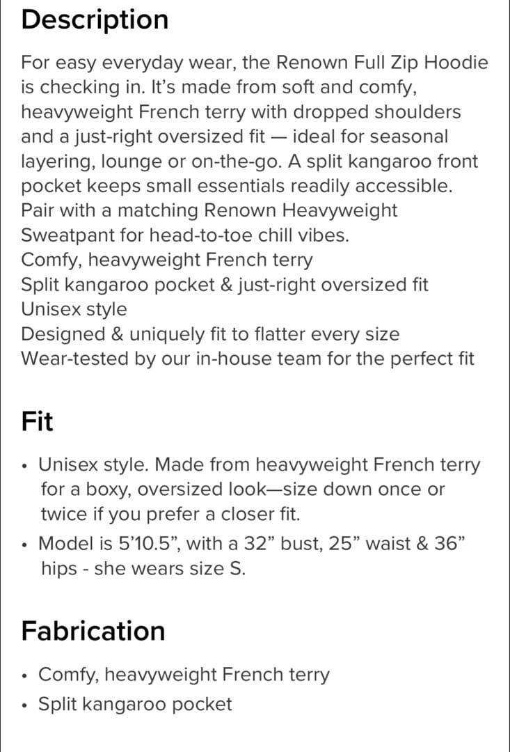 alo yoga ヘビーウェイトフルジップパーカー　ブラック　サイズM