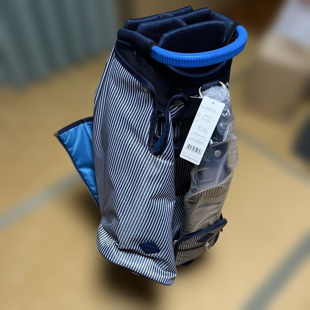 新品TRANS CONTINENTS/ゴルフ キャディバッグ 9型　ネイビー