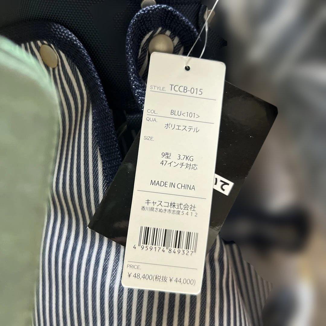 新品TRANS CONTINENTS/ゴルフ キャディバッグ 9型　ネイビー