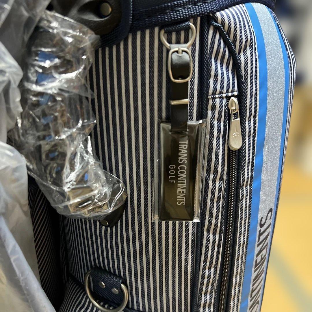 新品TRANS CONTINENTS/ゴルフ キャディバッグ 9型　ネイビー