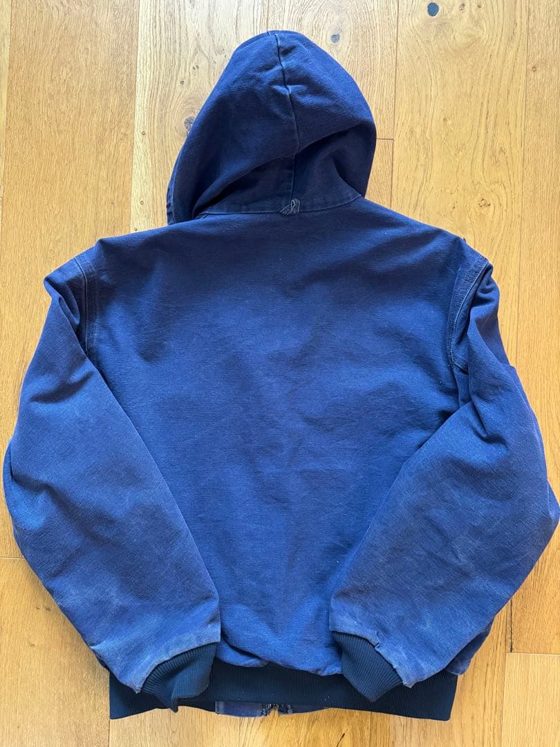 80s carhartt カーハート アクティブジャケット パーカー ネイビー