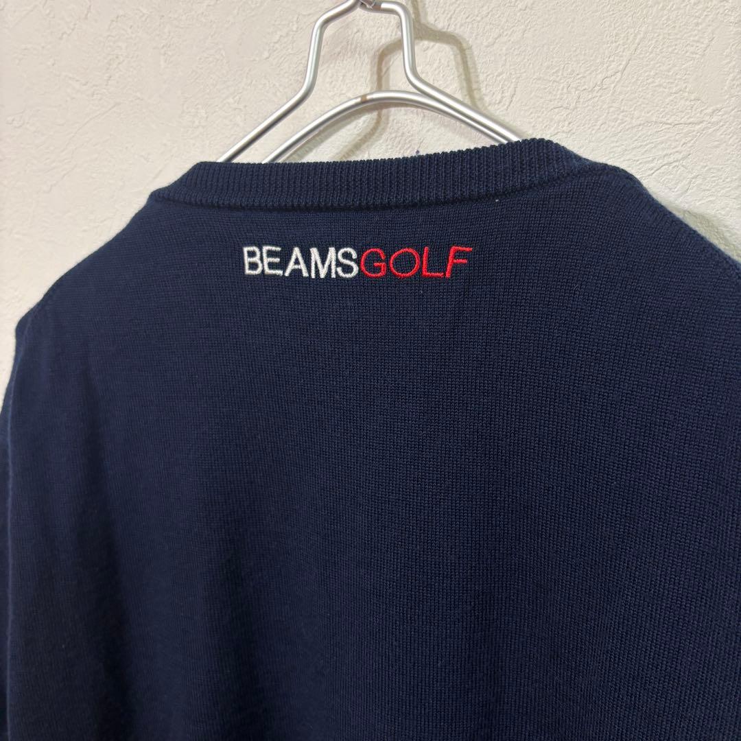 【BEAMS GOLF】PURPLE LABEL Vネックニット　ゴルフ　メンズ