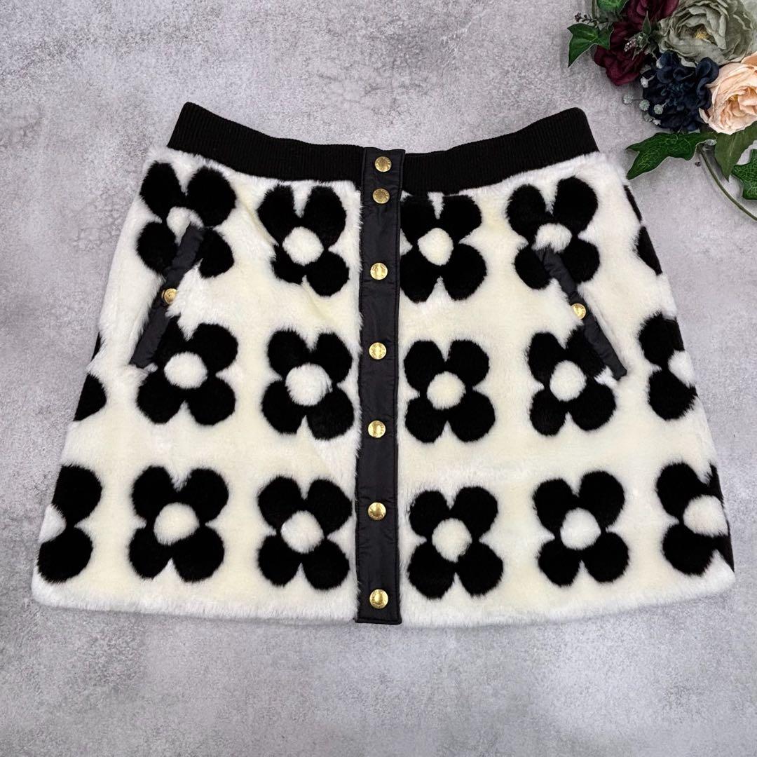 キャロウェイ CALLAWAY フード付きボアベスト ＆スカート 花柄 LL