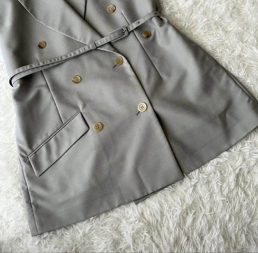 【美品】IRENE アイレネ オーバーサイズ ジレ ベスト ダブル ベルト