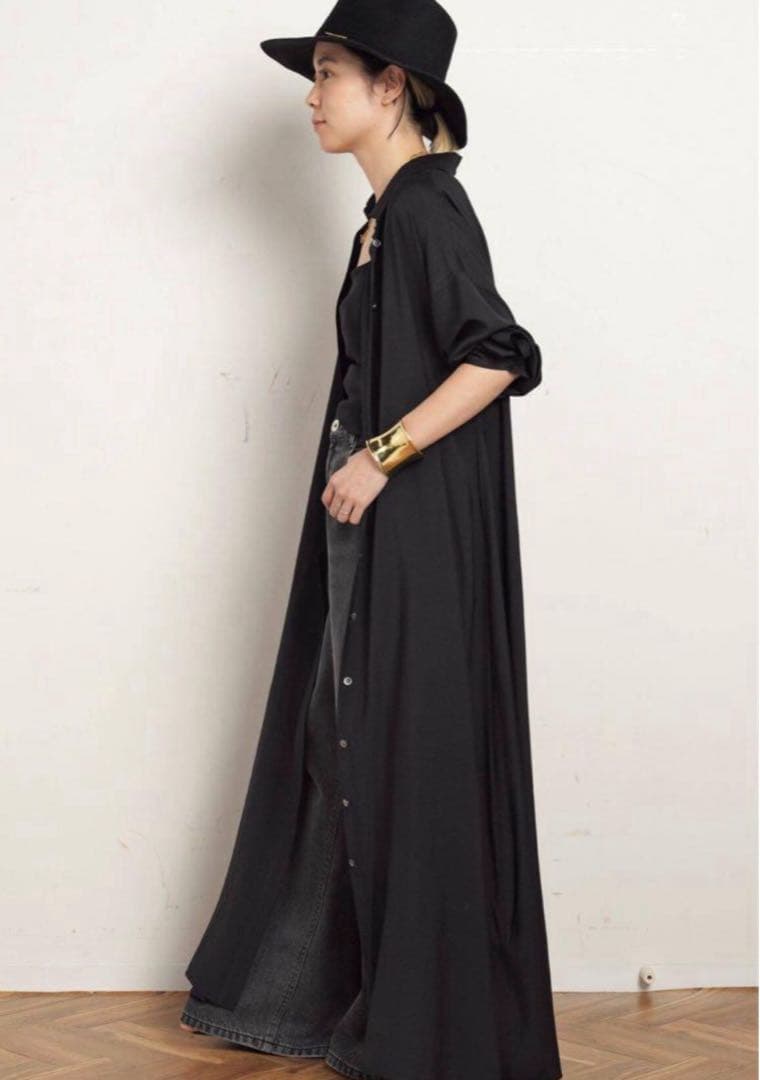 AP STUDIOマキシシャツワンピース