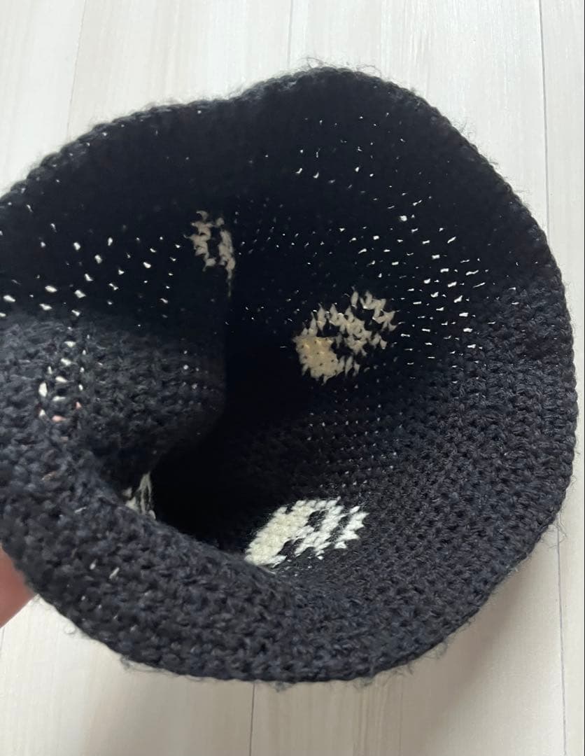 Y.A.R.N スカル ハンドメイド ニットハット ヤーン バケハ 帽子
