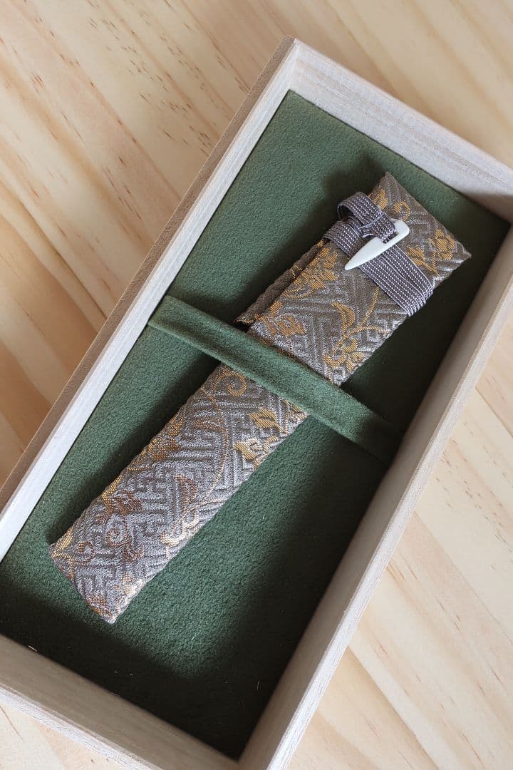 中屋万年筆　背鰭2　碧溜　中字