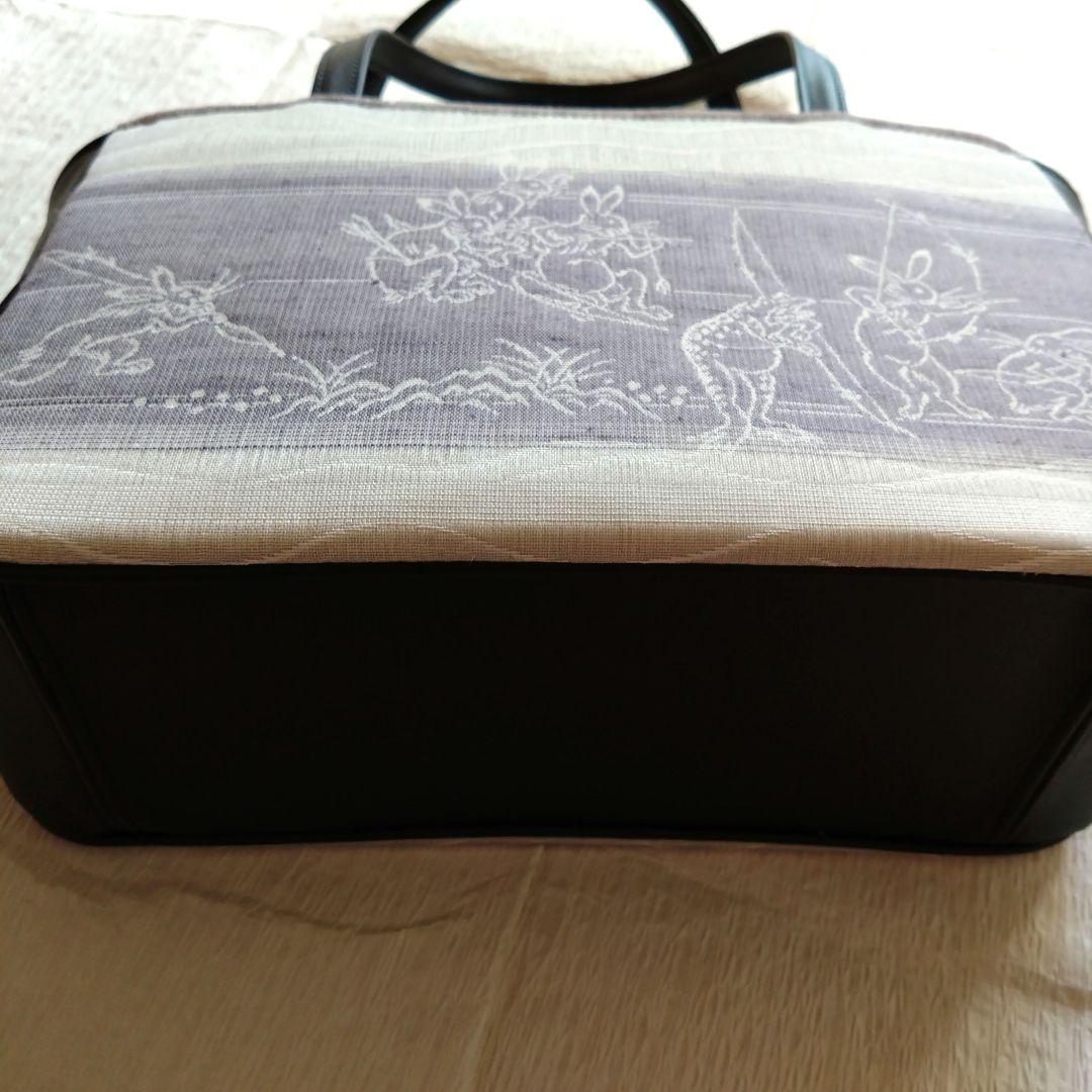 着物用バッグ鳥獣戯画