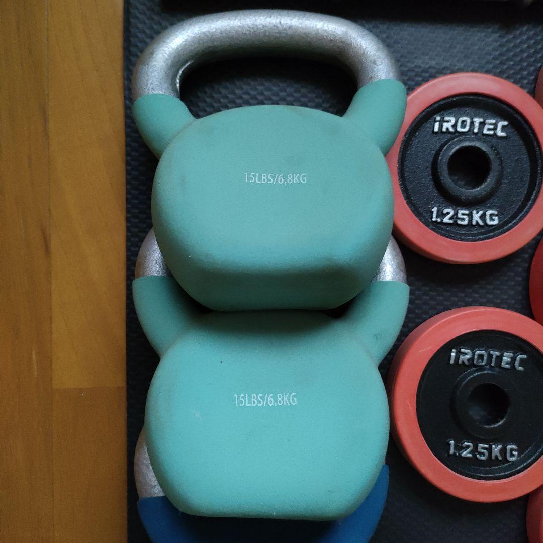 iROTEC ウェイトセット ダンベル・ケトルベル　総重量100kg以上　③