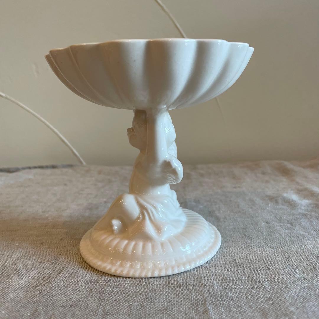 ヴィンテージ　天使の器　小物入れ　陶器　置物　ブロカント　ビンテージ