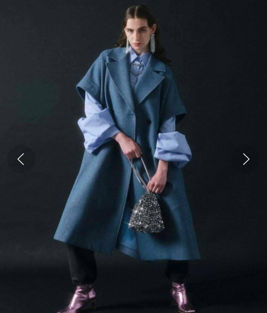 【美品】MAISON SPECIAL/メゾンスペシャル バルーンスリーブシャツ