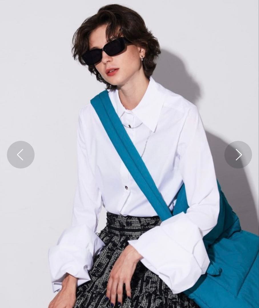 【美品】MAISON SPECIAL/メゾンスペシャル バルーンスリーブシャツ