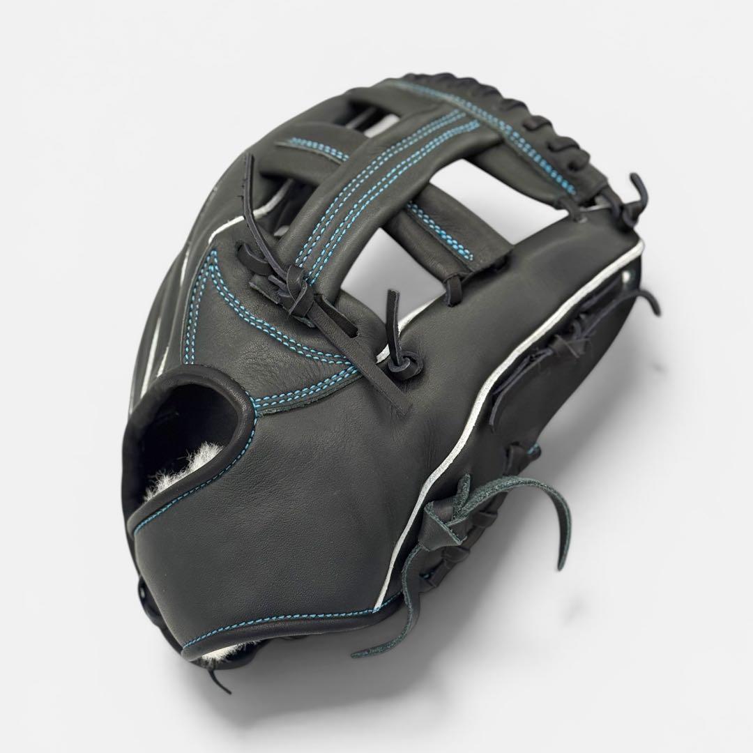 ク*ト様 少年用グラブ 硬式軟式対応 ブラック 極柔ジュテルレザー 湯もみ無料