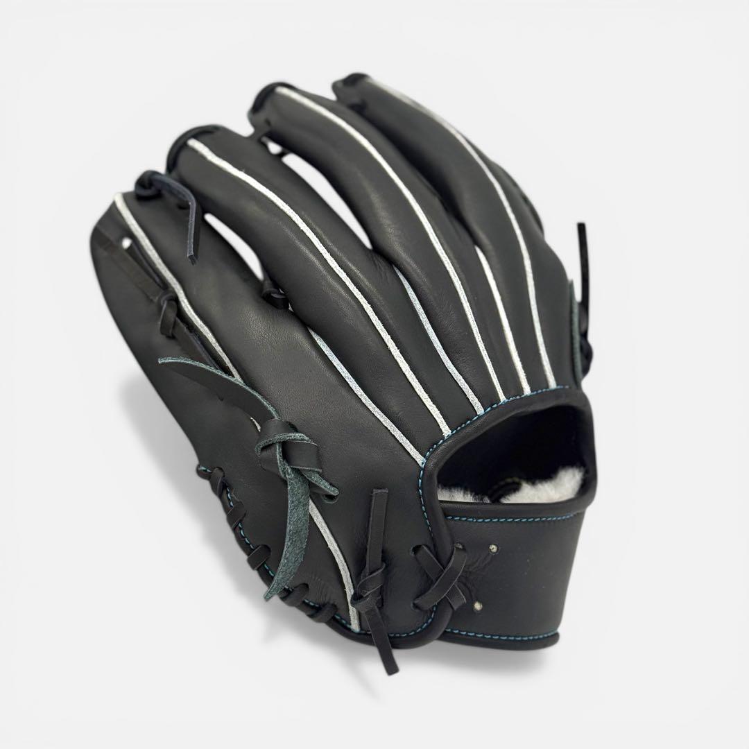 ク*ト様 少年用グラブ 硬式軟式対応 ブラック 極柔ジュテルレザー 湯もみ無料
