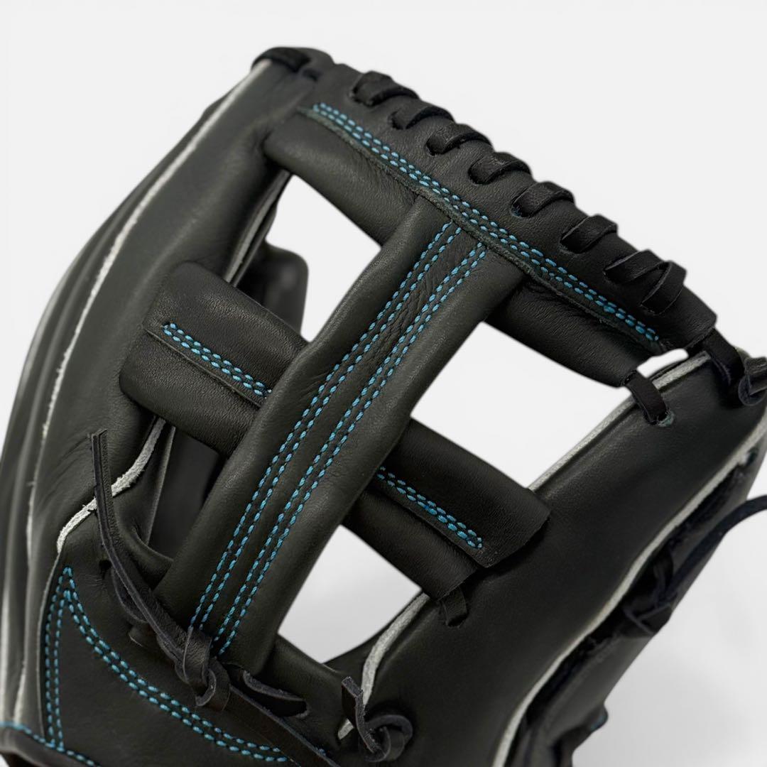 ク*ト様 少年用グラブ 硬式軟式対応 ブラック 極柔ジュテルレザー 湯もみ無料