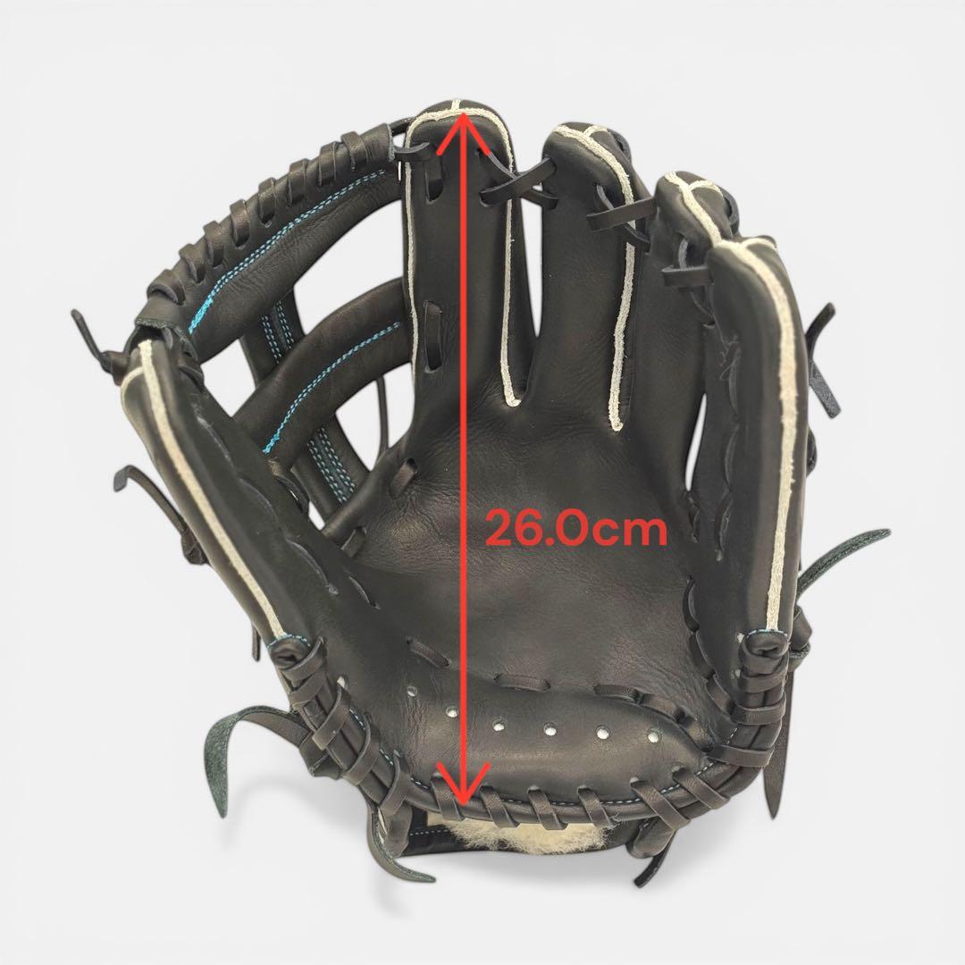 ク*ト様 少年用グラブ 硬式軟式対応 ブラック 極柔ジュテルレザー 湯もみ無料