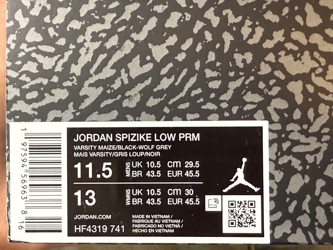 【新品未着用】Nike Jordan Spizike Low PRM