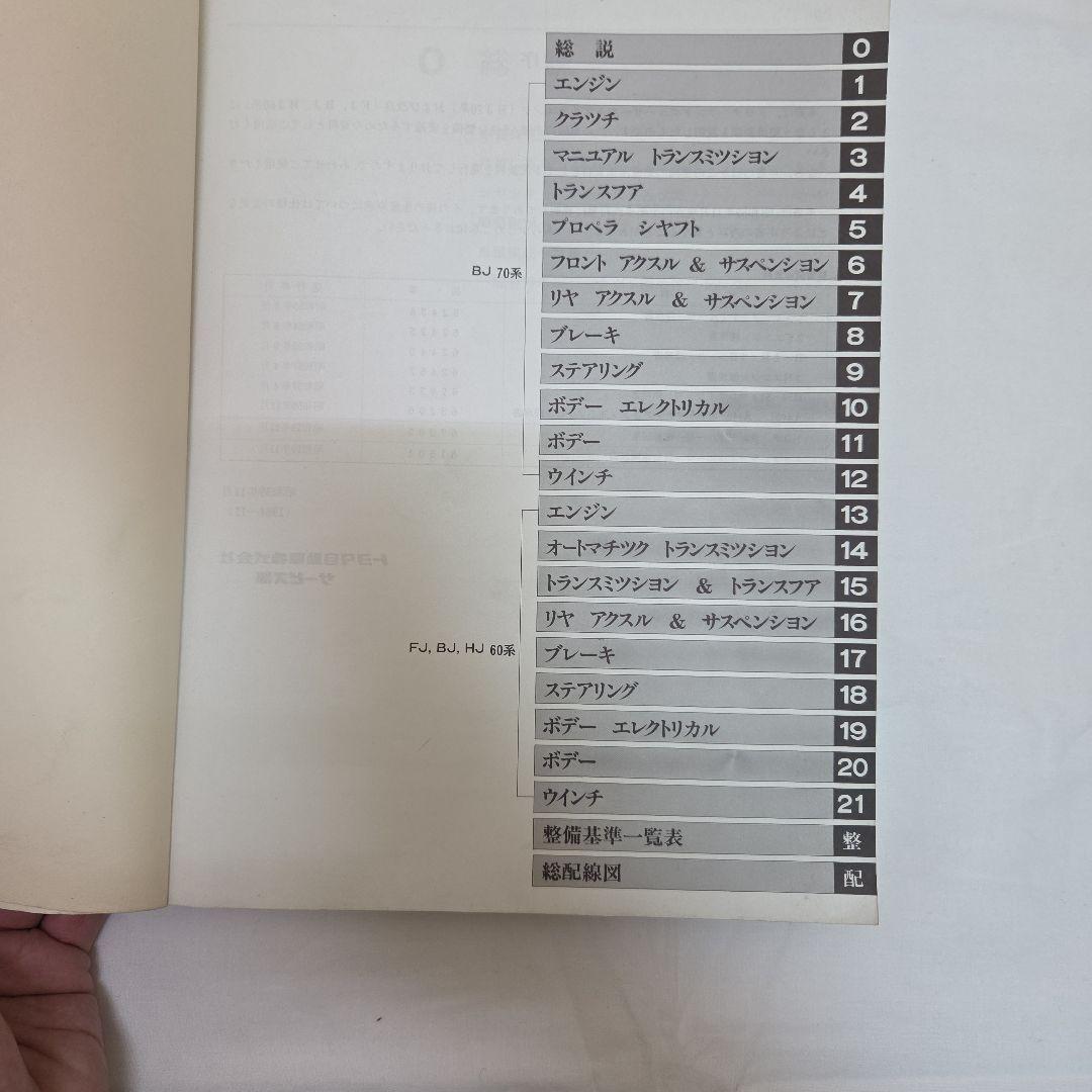 トヨタランドクルーザー 修理書 1984年　60 70