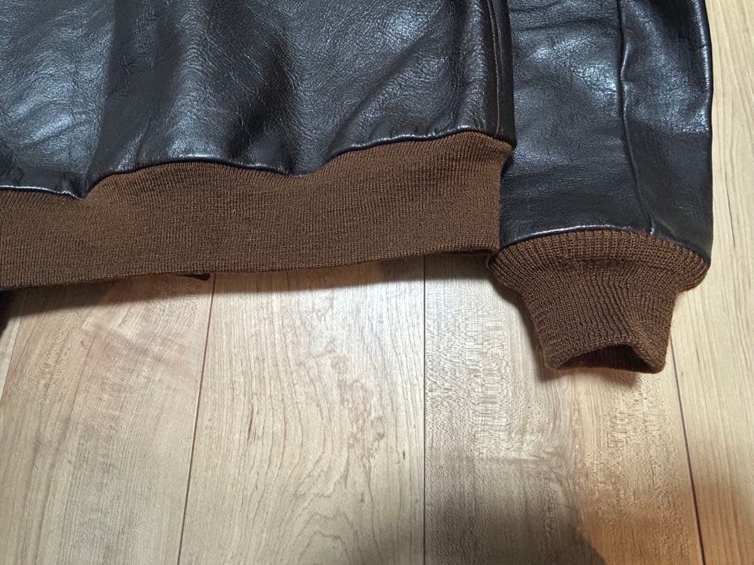 希少　ヴィンテージ　旧リアルマッコイズ　シールブラウン a-2 レザージャケット