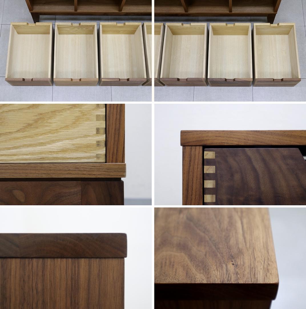 美品 リバティ シェルフ ウォールナット 無垢材 棚 飾り棚 大川家具 アクタス